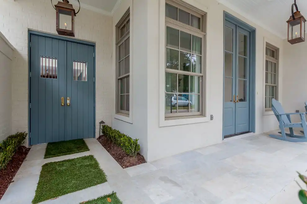 Colorful French Doors