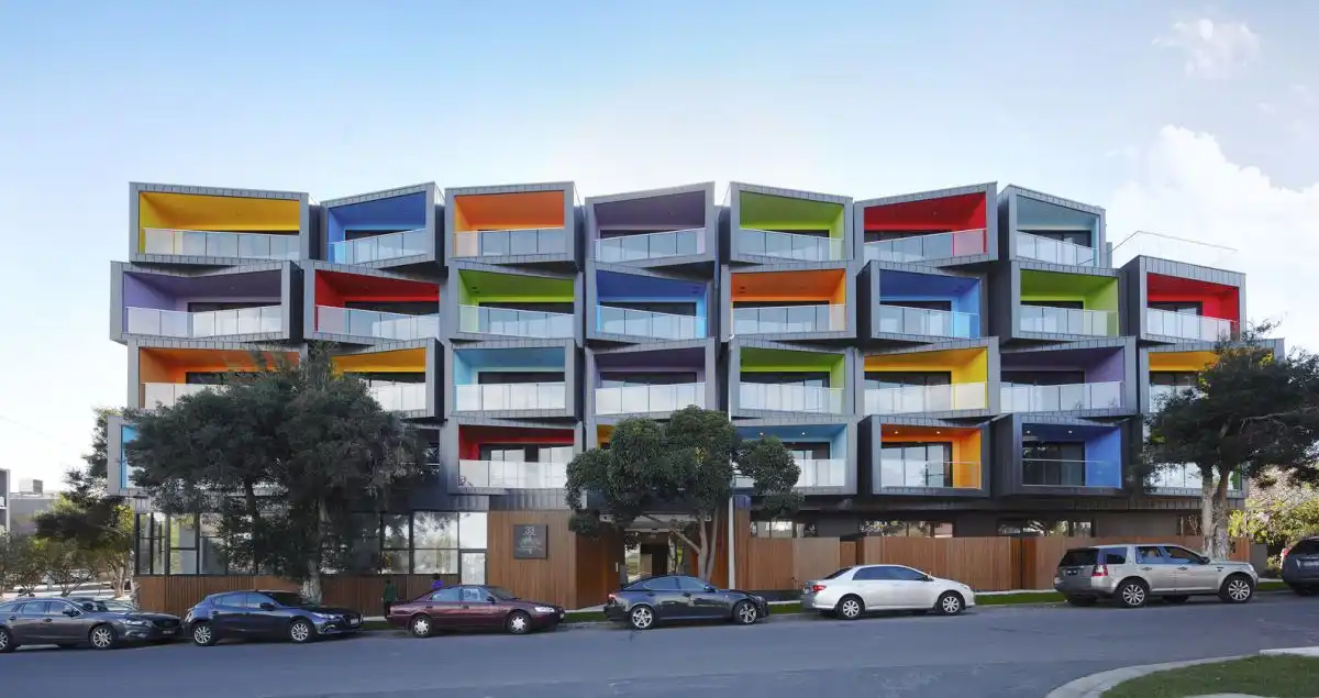 Colorful Spectrum Apartments by Kavellaris Urban Design