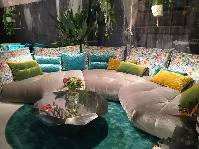 Colorful Teal Living Room Decor