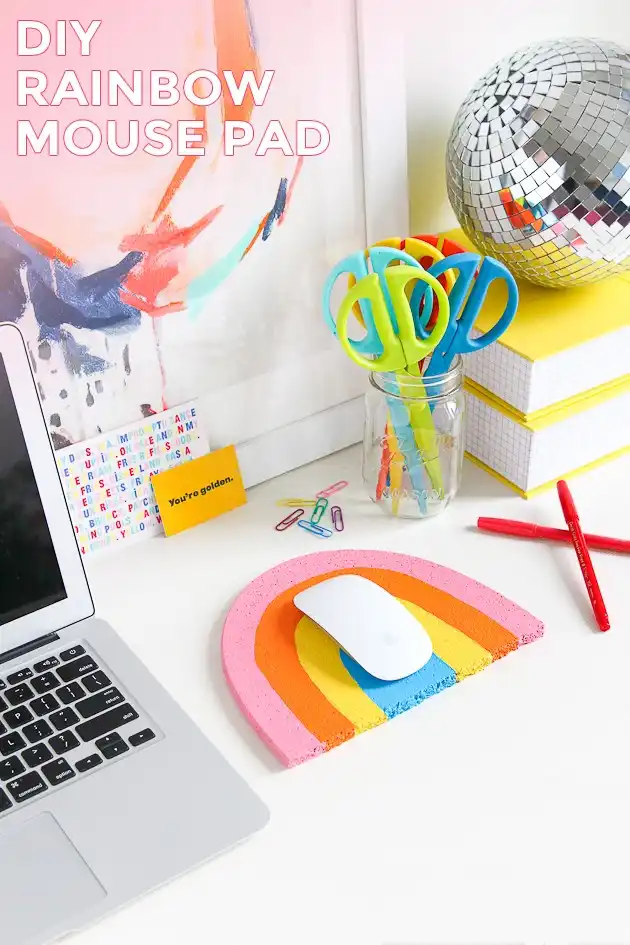 Colorful diy mouse pad