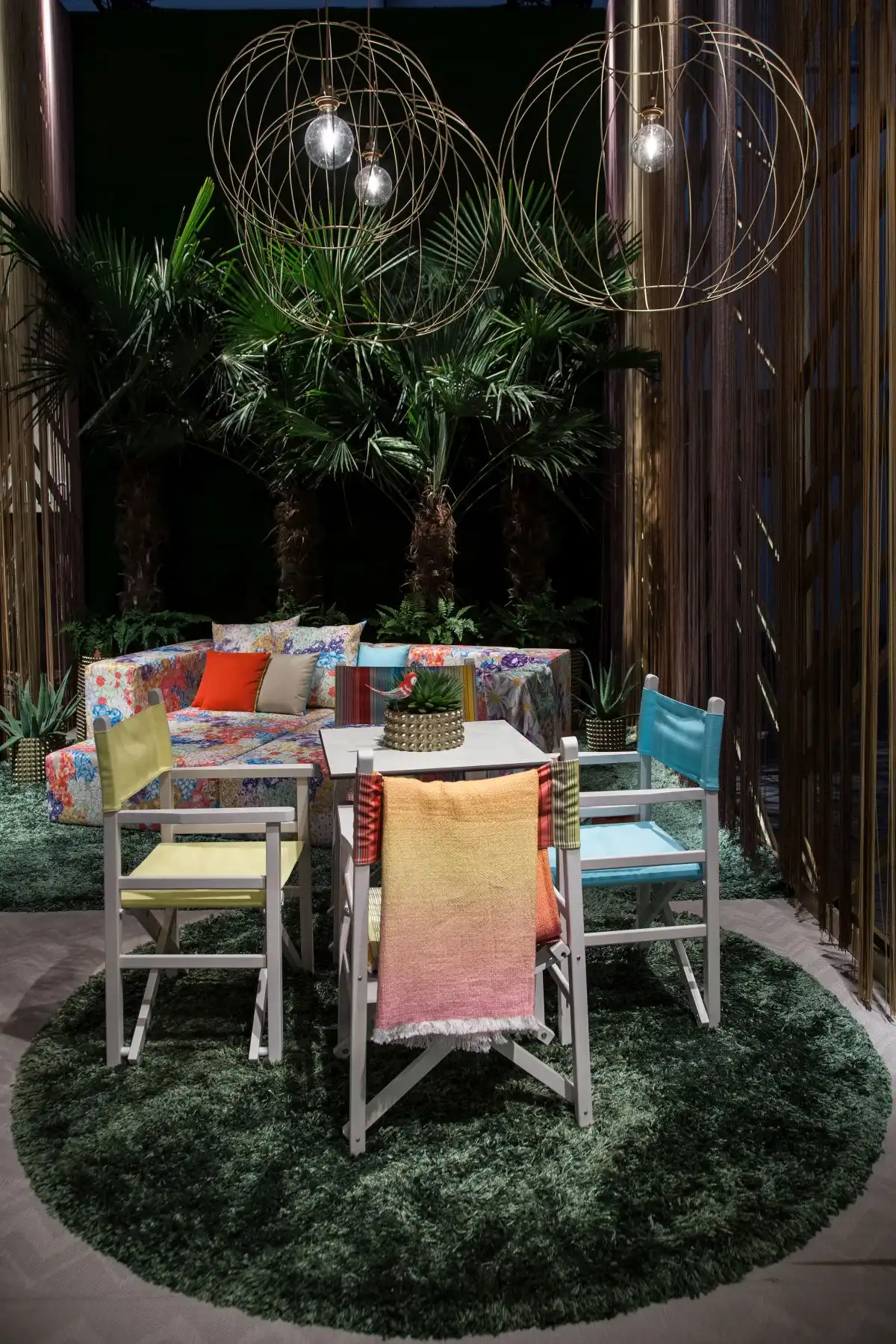 Colorful furniture for outdoor