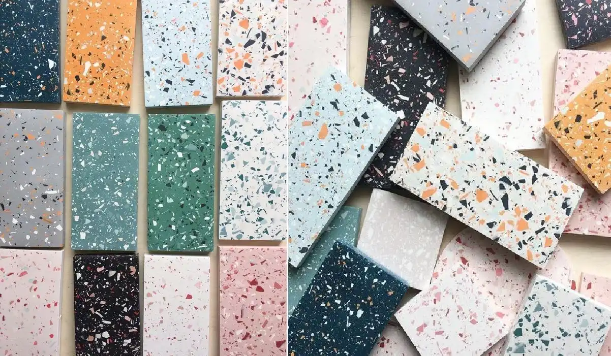Limitless color and aggregate combinations are possible with terrazzo.