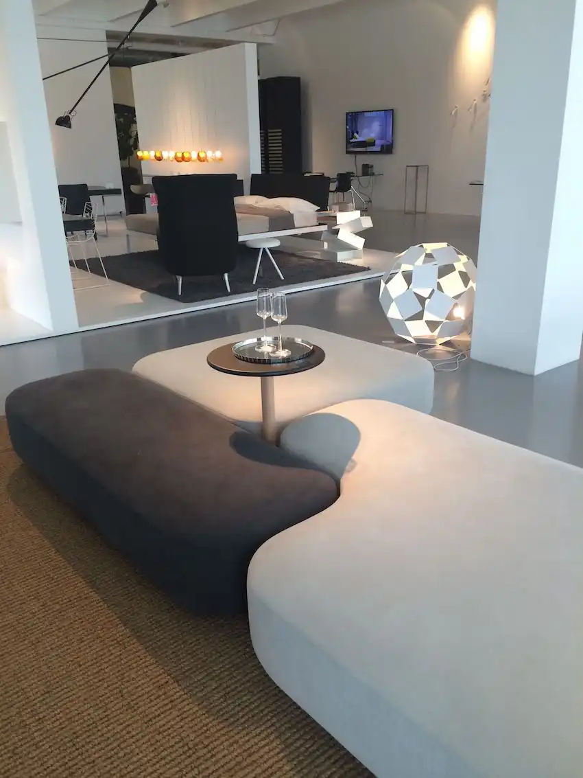 The Common bench system is available at Luminaire.
