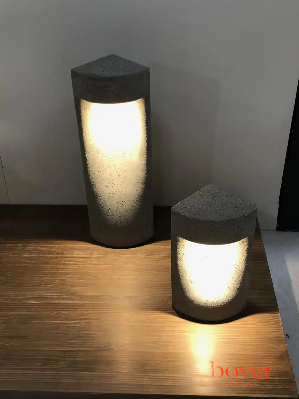 Concrete floor lamps