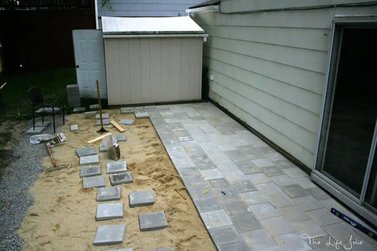 Concrete paver on the patio - How to