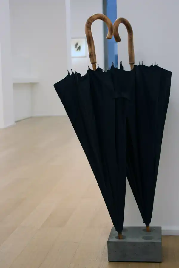 Concrete umbrella stand