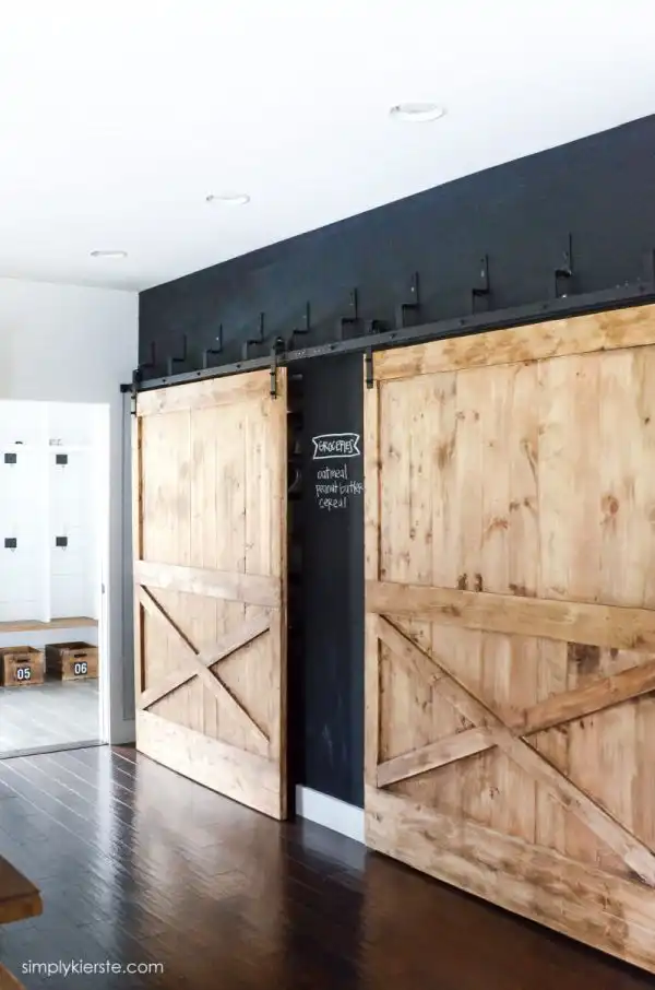 Consider double sliding barn doors