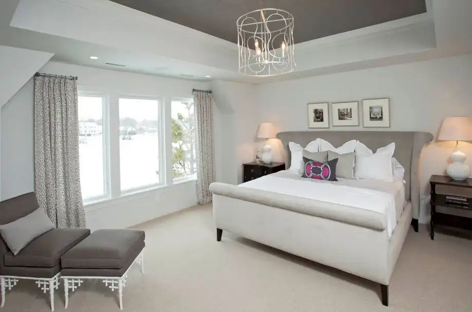 Contemporary Romance Taupe Color Bedroom