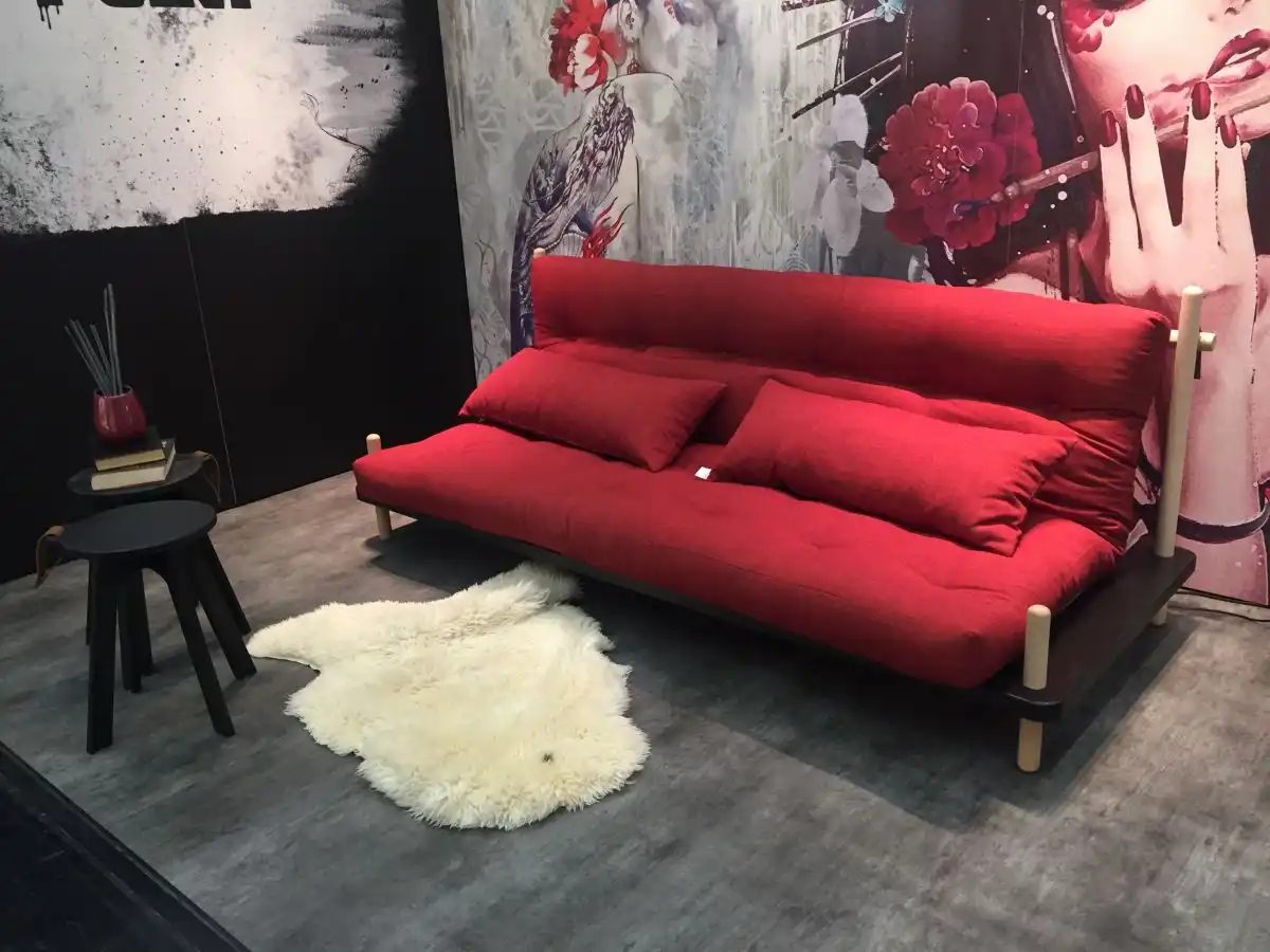 Contemporary and modern red sofa design
