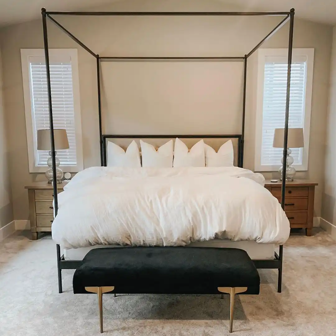 Simple Black Bed Frame