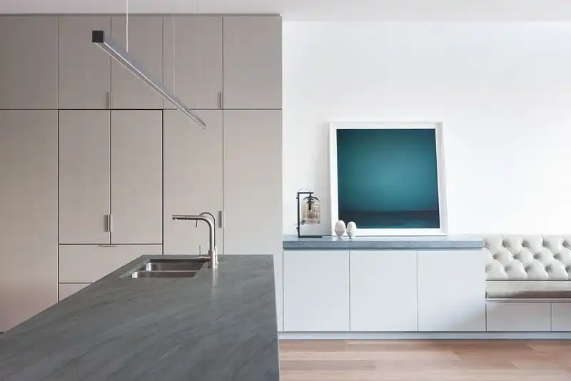 Contemporary interior design bench