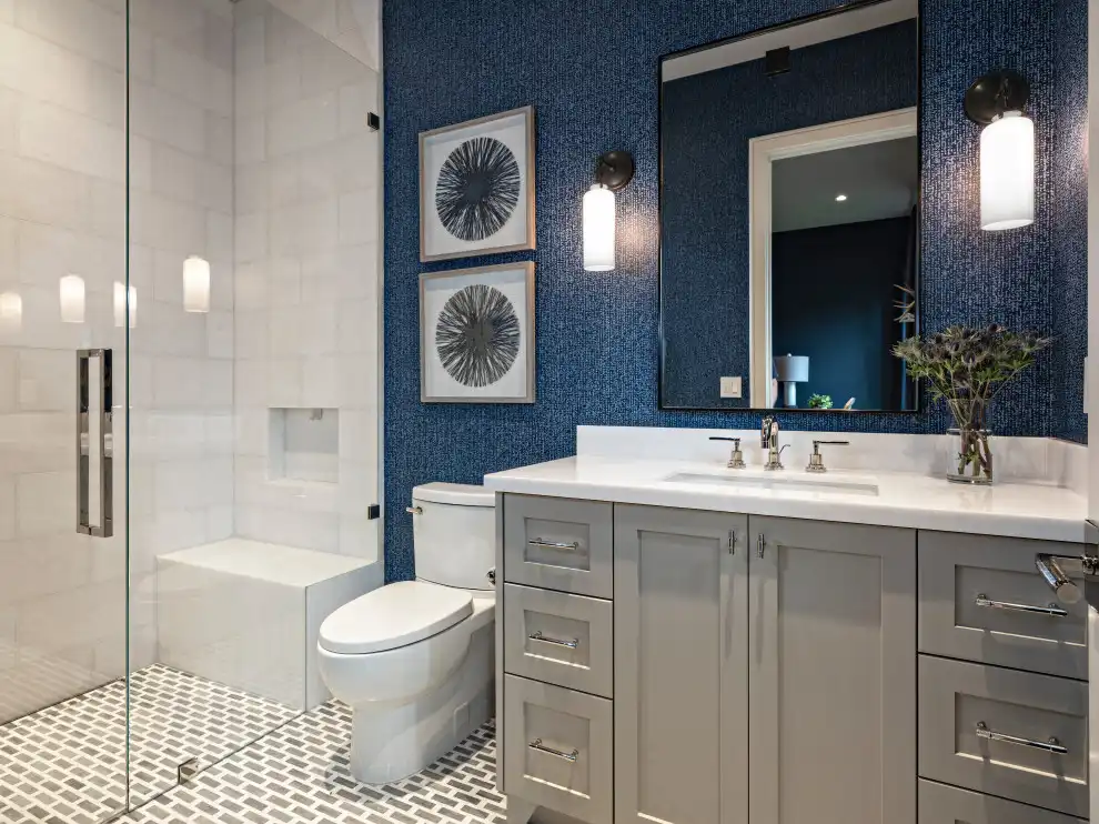 Continue the Flooring Throughout the Shower 