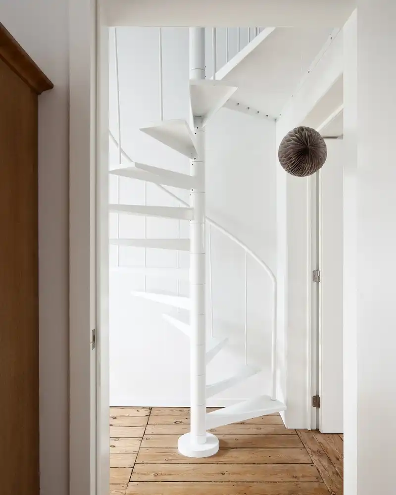 Conversion of a Townhouse in Brussels by Label architecture spiral staircase