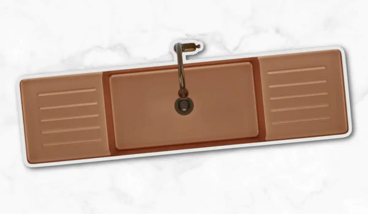 Copper Double Drainboard Sink