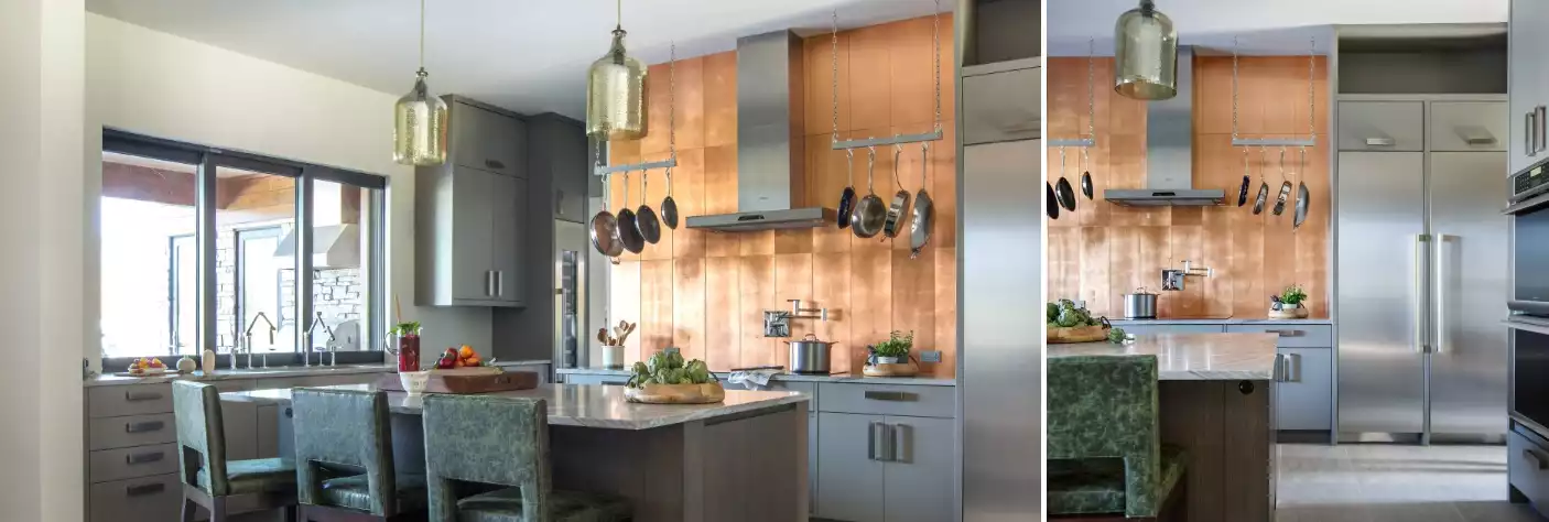 Copper Kitchen Backsplash