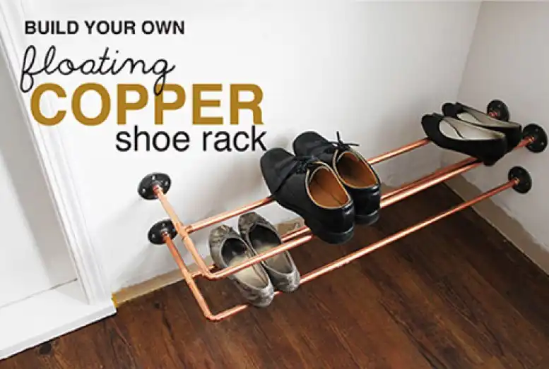 Copper Pipe Shoe Rack