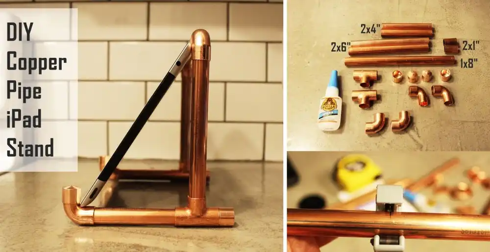 Copper iPad Stand