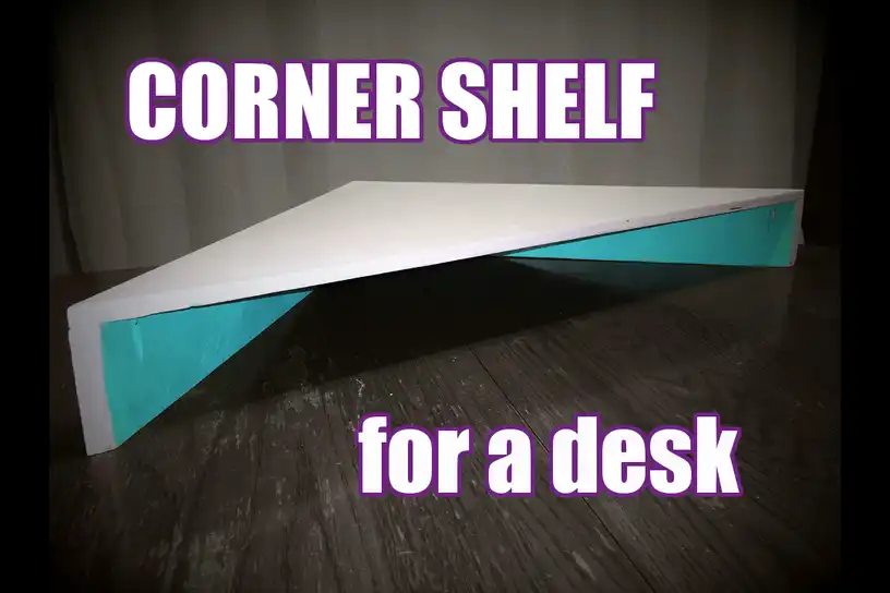 Corner Shelf for a Desk