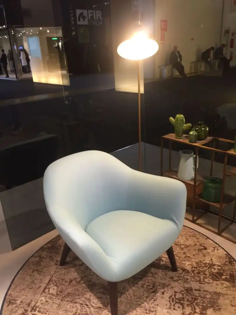Corner armchair and lighting