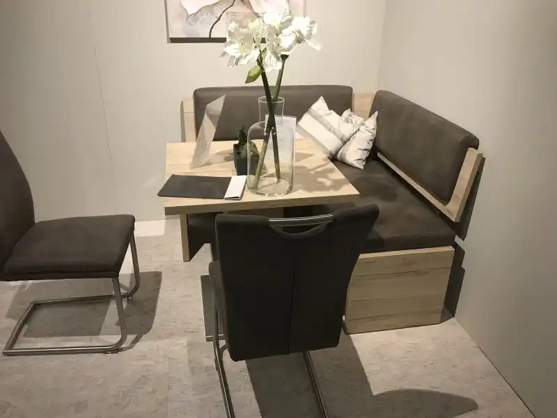 Corner bench for a small dining table