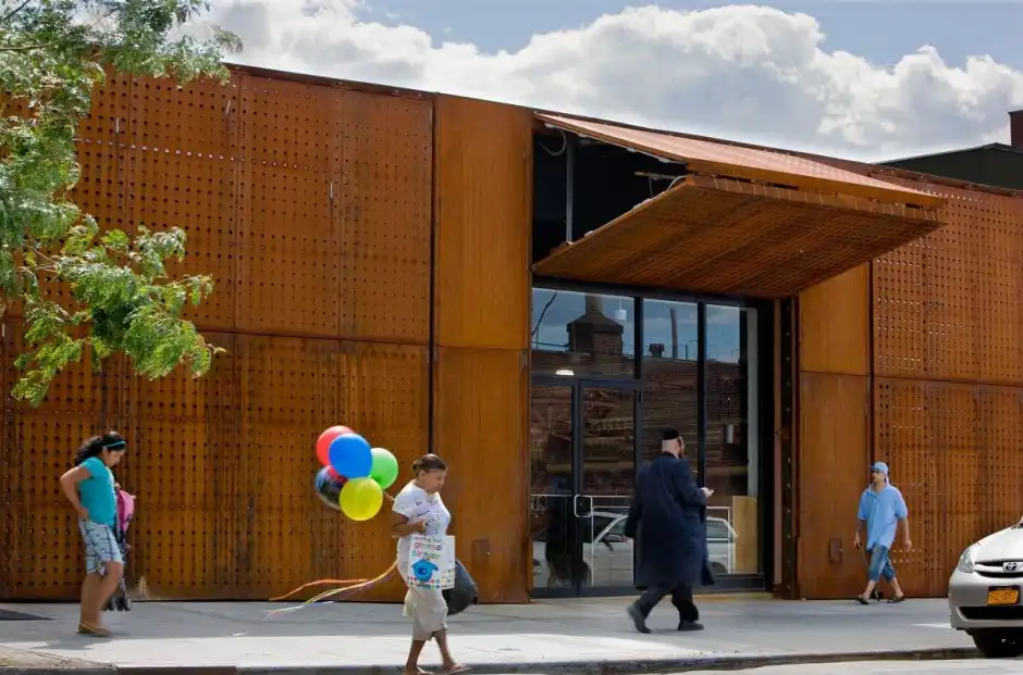Corten steel Wyckoff Exchange by Andre Kikoski Architect Wall