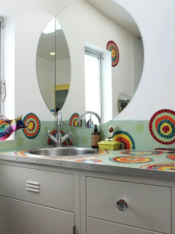 Counter and backsplash mosaic