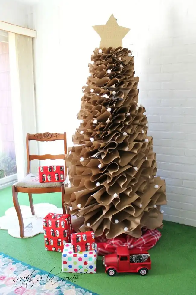Craft paper Christmas Tree