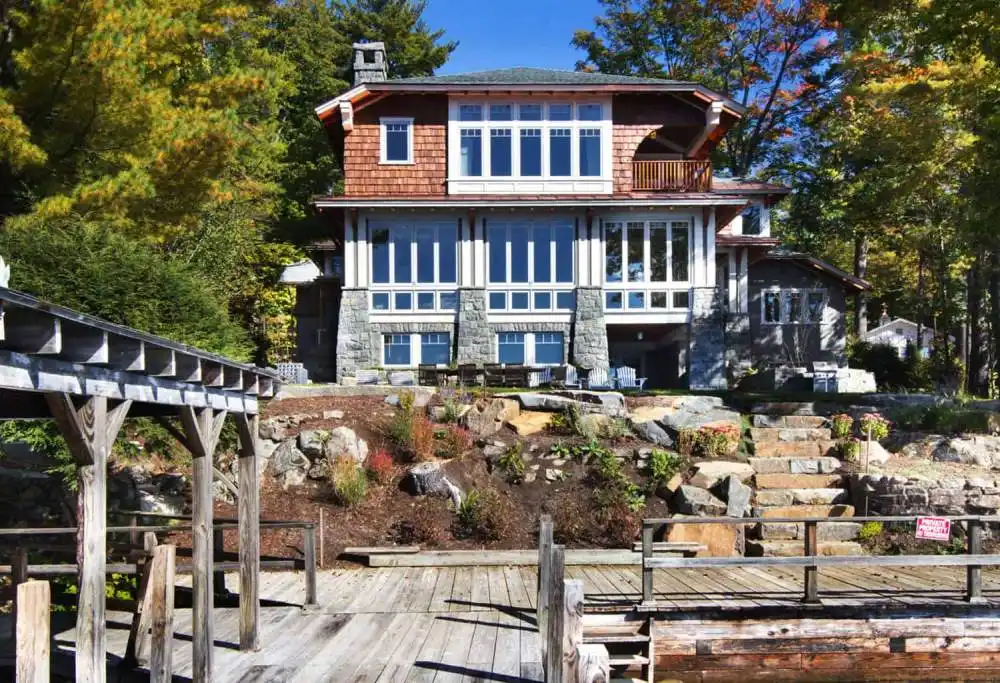 Crafts camp house on Lake George lake view