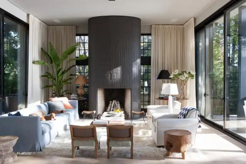 Create a cozy atmosphere inside living room