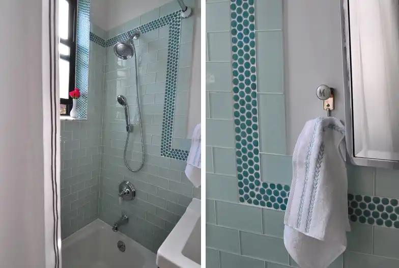 Create a design with penny tiles