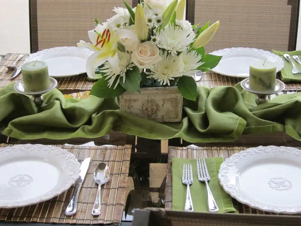 Creating a tablescape for Easter