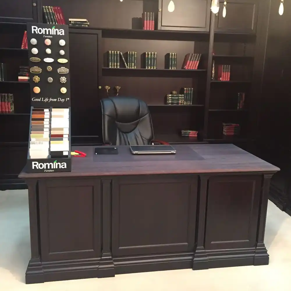 Creating an executive office in espresso color