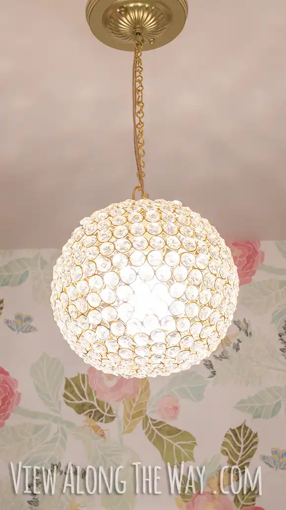 Crystal ball chandelier