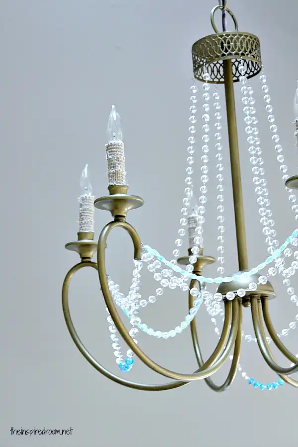 Crystal beaded chandlelier