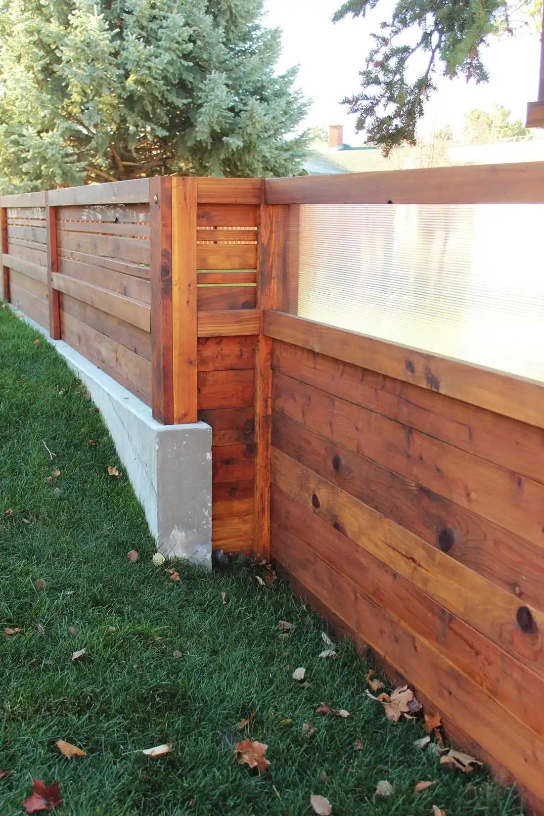 Curb Appeal - transition of materials in this fence