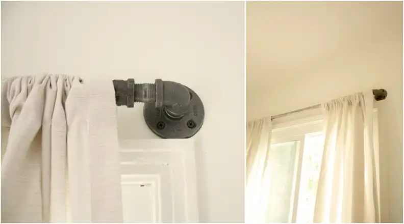 Curtain Rods from Pipes