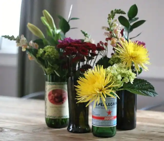 Cut glass bottles