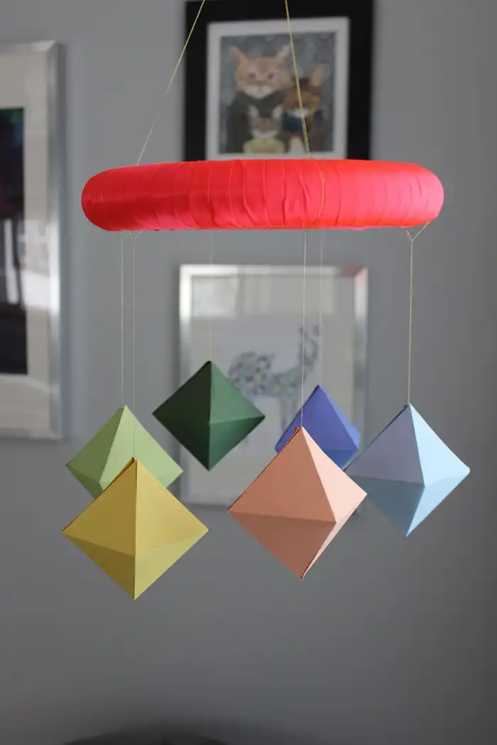DIY Colorful Baby Mobile