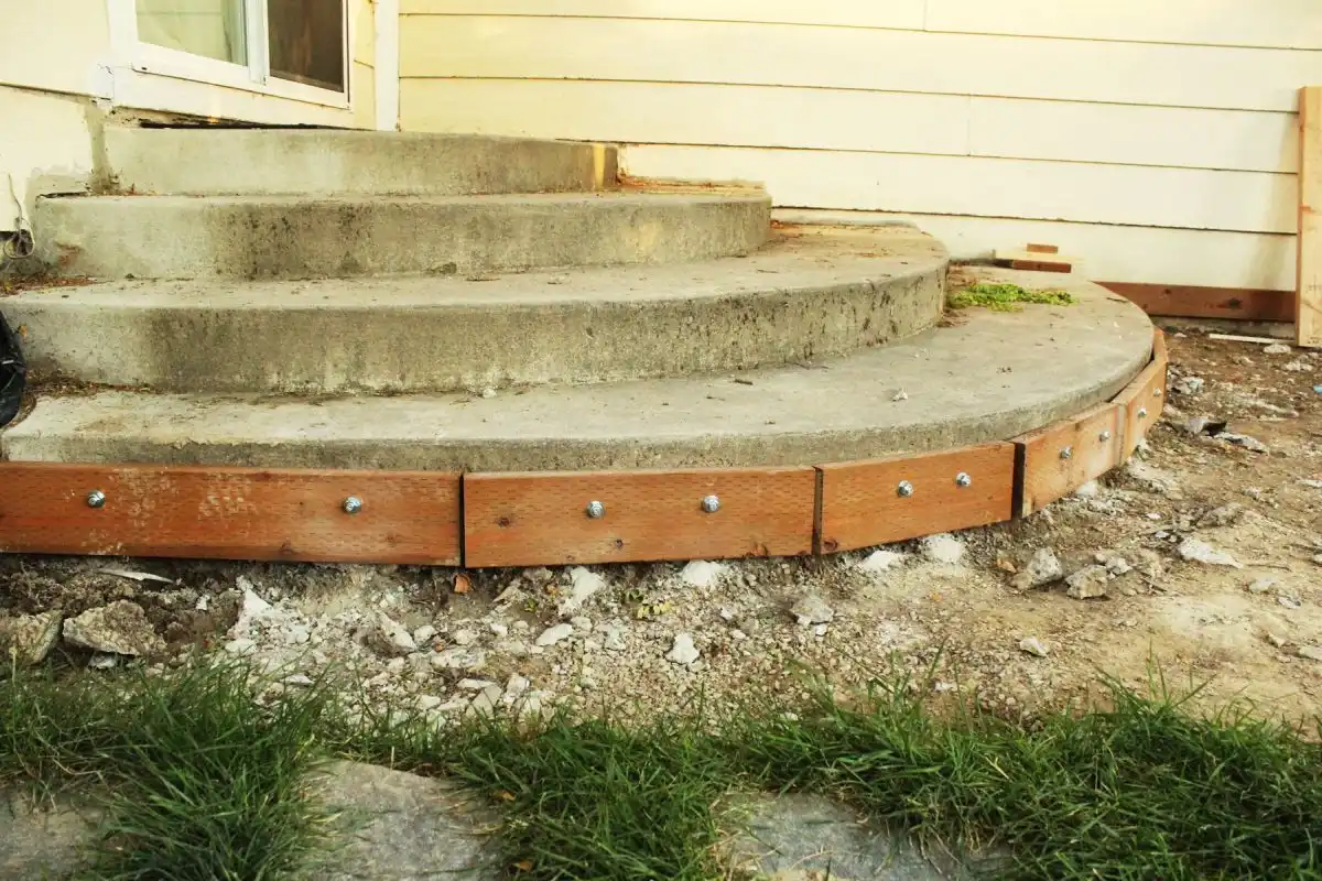 How to Mount a Deck Frame to Concrete Foundation 2