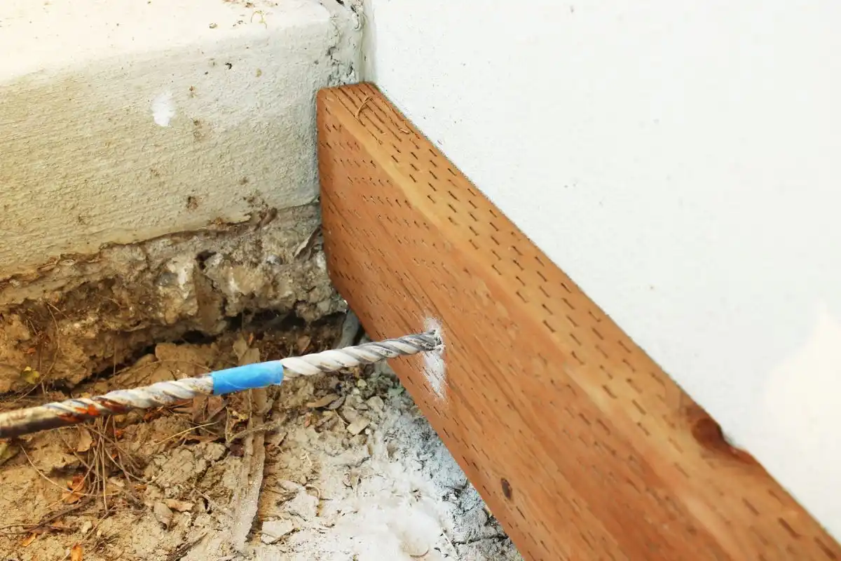 How to Mount a Deck Frame to Concrete Foundation 10