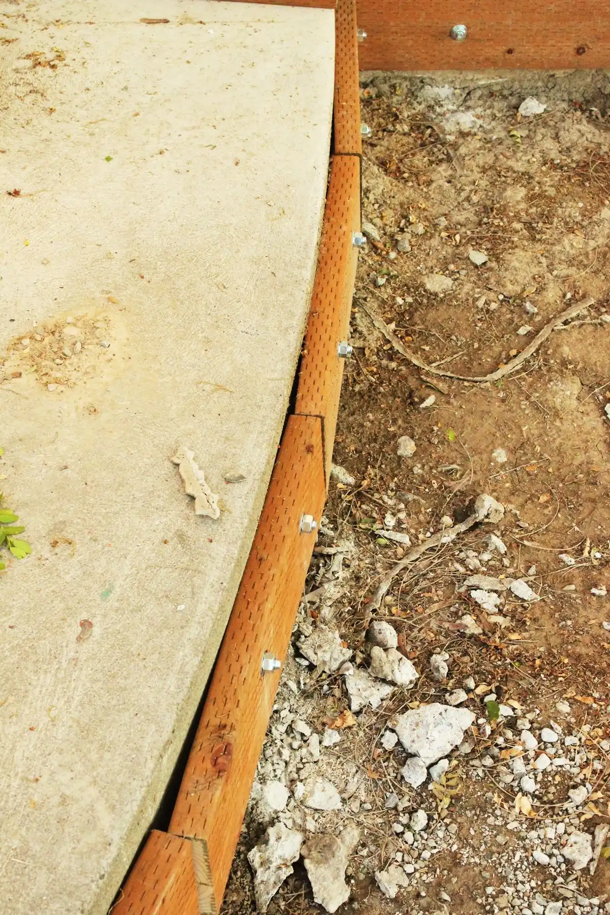 How to Mount a Deck Frame to Concrete Foundation 23