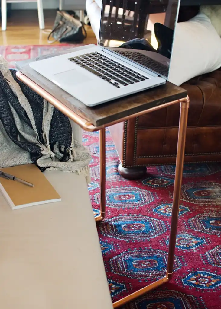 DIY Copper Laptop Table