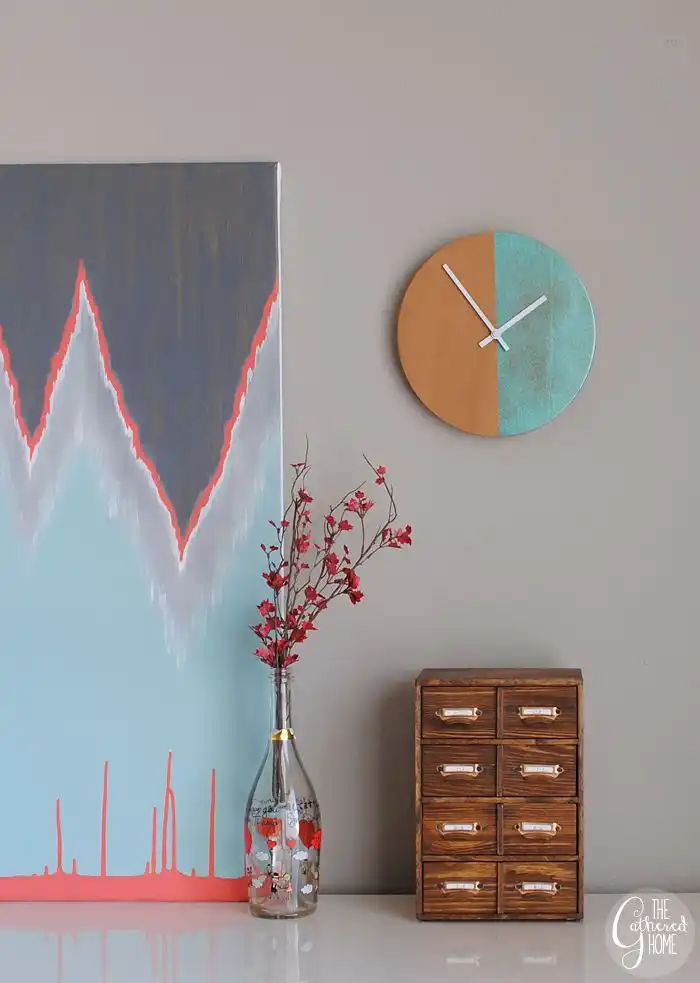 DIY Copper Patina Clock