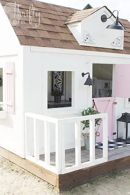 DIY Farmhouse Style Playhouse