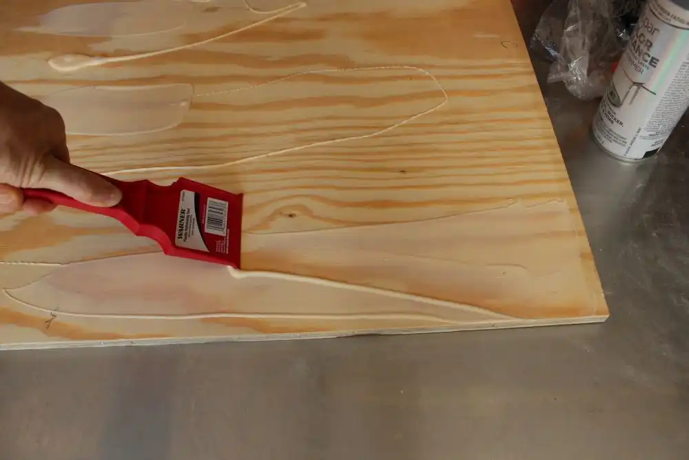 DIY Framed Map Corkboard - Use a flat plastic edge