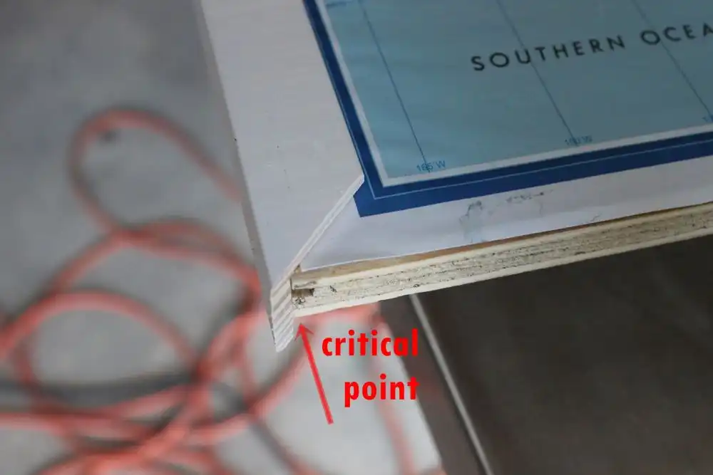 DIY Framed Map Corkboard - corners match