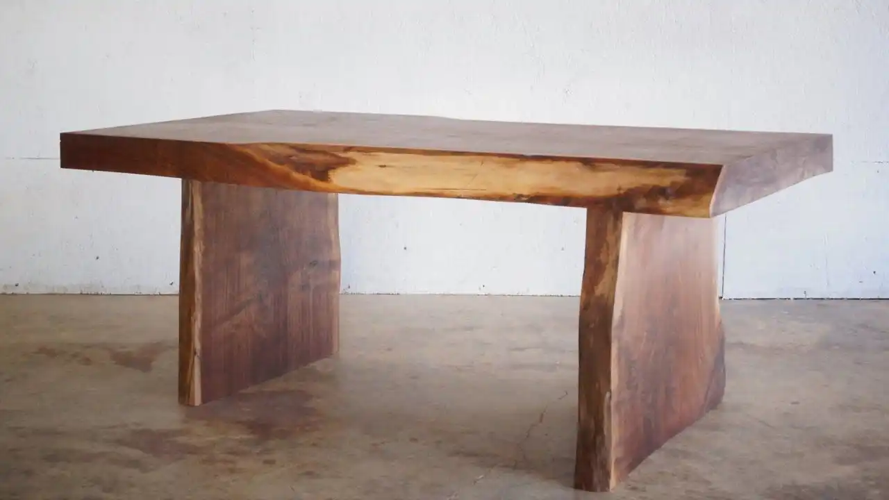 DIY Live Edge Slab Coffee Table