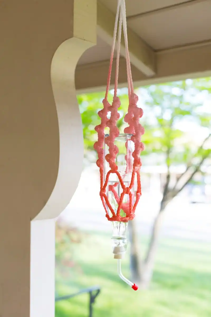 DIY Macrame feeder