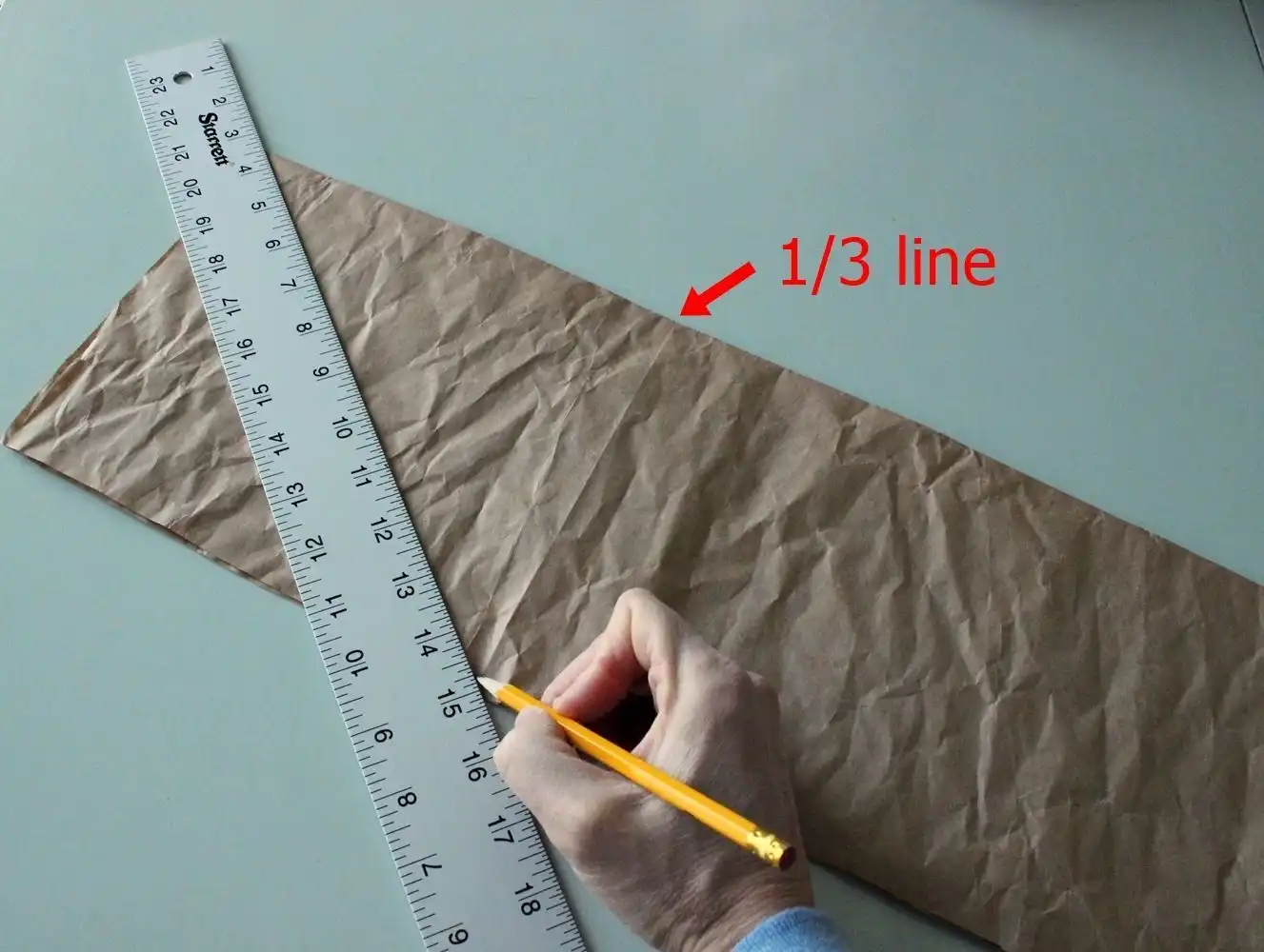 DIY Marquee Sign - metalic ruller