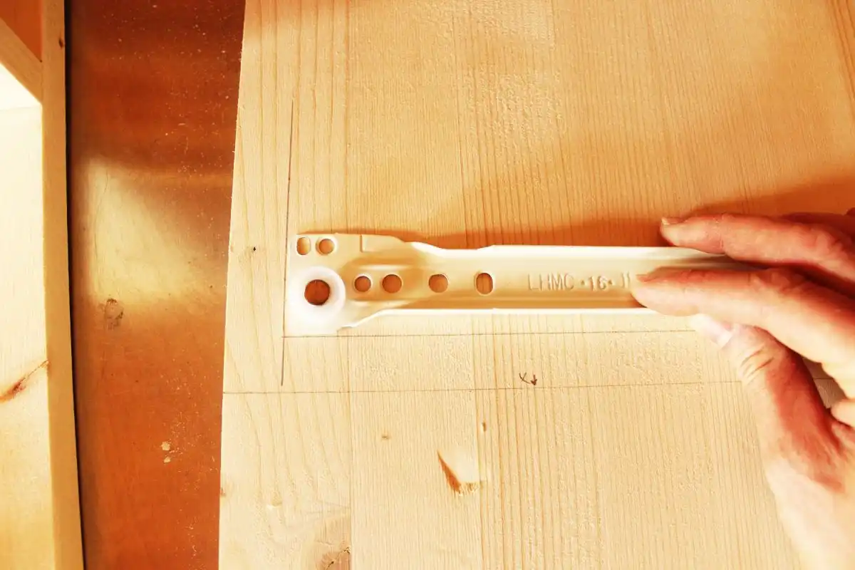 DIY Modern Wooden Dresser Position the front of your drawer slide